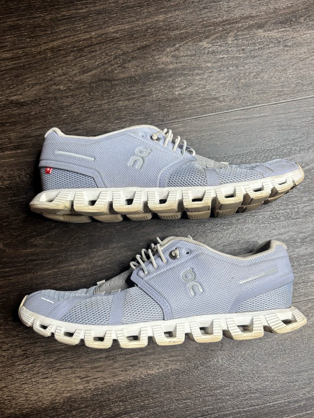 On Cloud 5 Nimbus Alloy Womens Size 7.5 Running Walking Shoes EU 38.5 Gray Purpl